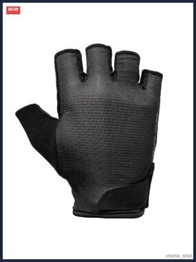 Padded Cycling Gloves Synthetic Suede Fingerless Bike Gloves Men